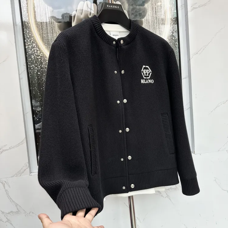 阔【PP外套】新款潮流秋冬季夹克外套男士休闲黑色百搭轻奢时尚8311