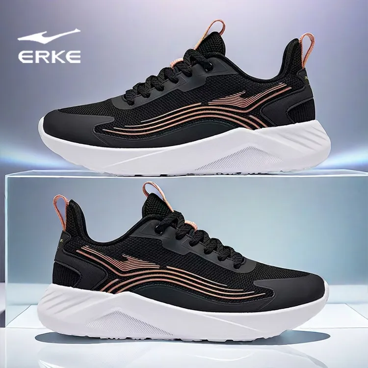 鸿星尔克女鞋2025秋季新款软底网面运动鞋女士透气慢跑跑步鞋