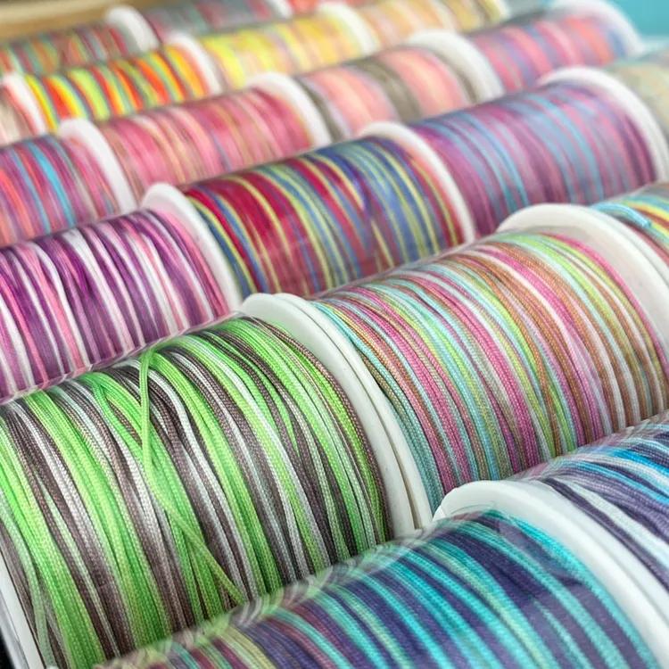 72号玉线渐变彩色绳子端午节五彩绳diy手链项链手绳吊坠线绳