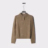 AELE休闲套头百搭半拉立领针织衫毛衣 X853 3027 AD