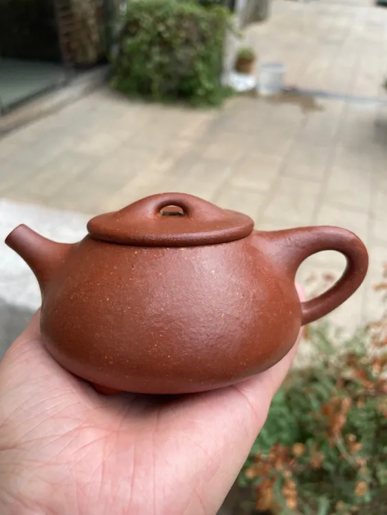 200CC景舟石瓢壶原矿纯红降坡泥30目精工半手工制作