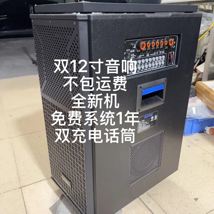 库存双12寸户外移动音响大功率电瓶音响不包运费
