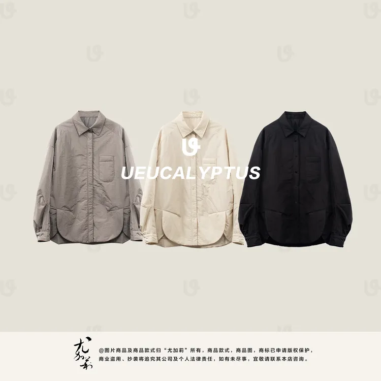 加莉精选【简单爱】秋冬高级感加棉衬衫外套-分码