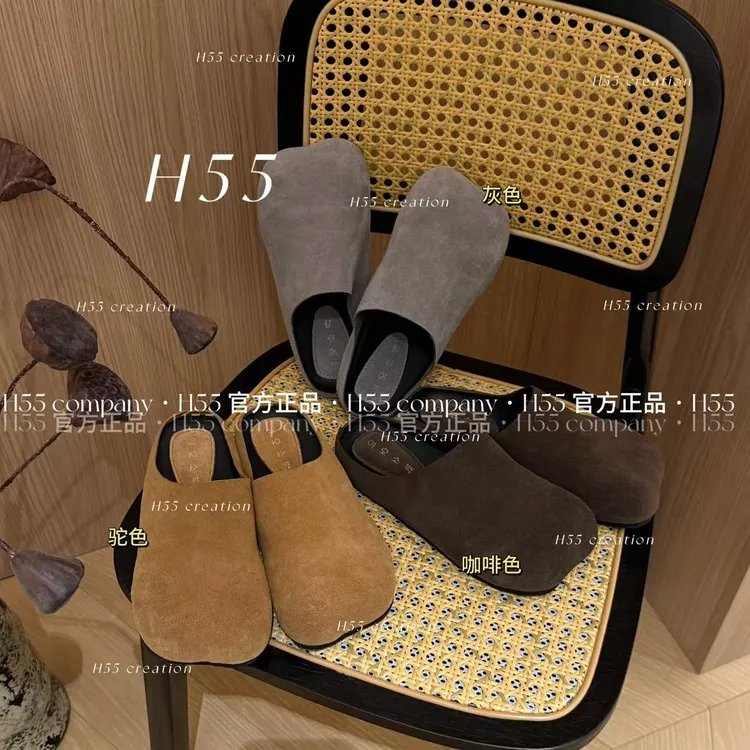 H55-都灵市集中古风极简苹果头博肯鞋2.5cm09-2665-RD