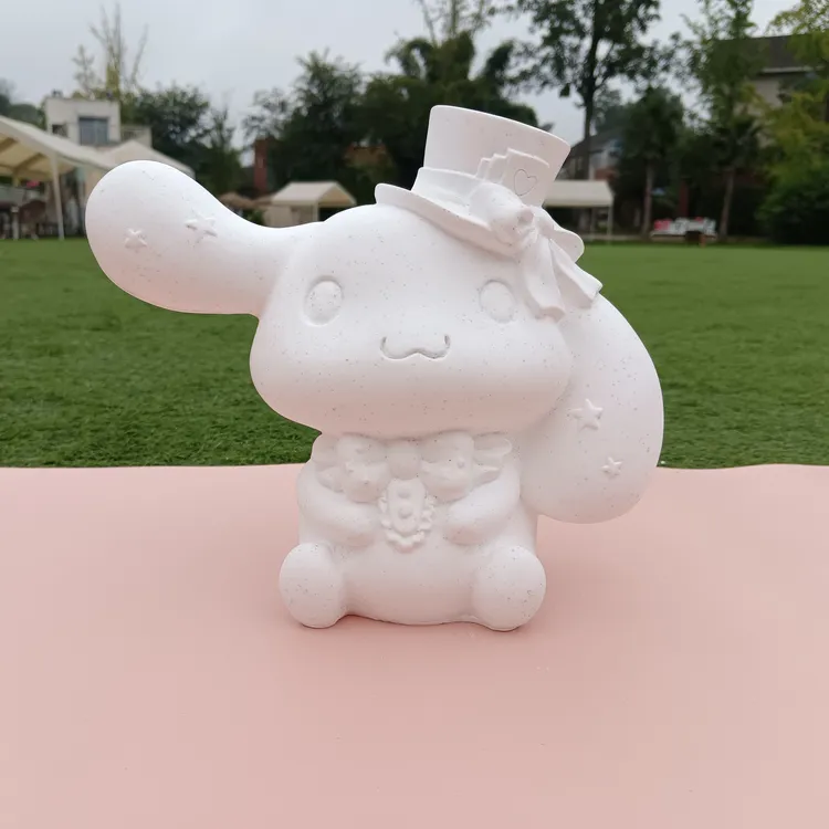 大耳朵玉桂狗白胚艺术品DIY手作精品（配颜料一套）