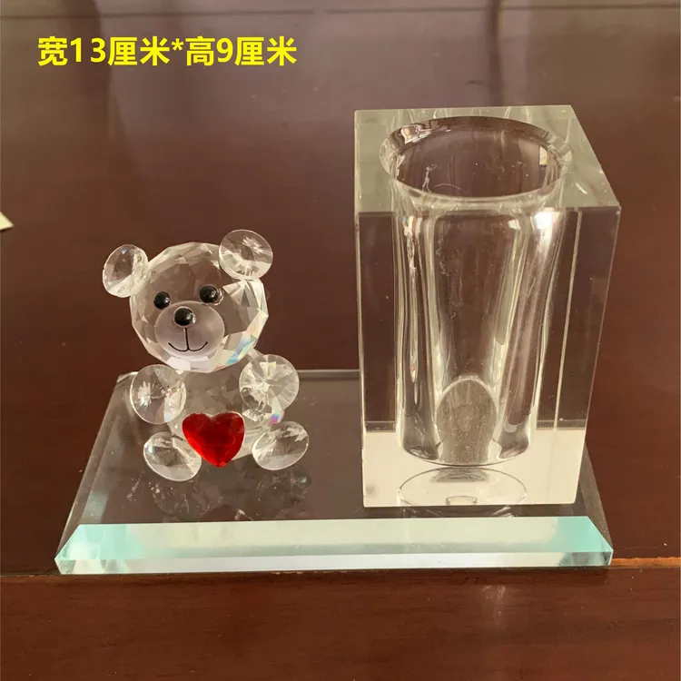 十岁儿童生日礼物纪念水晶笔筒摆件定制18岁成人礼品男生女孩中考