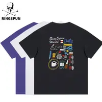 【缝纫机针线】RS重磅百搭全棉重工刺绣小众高品质潮奢短袖T恤上衣