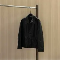 WMM口袋扣子翻领法式秋冬季方领皮衣秋季春季女士简约