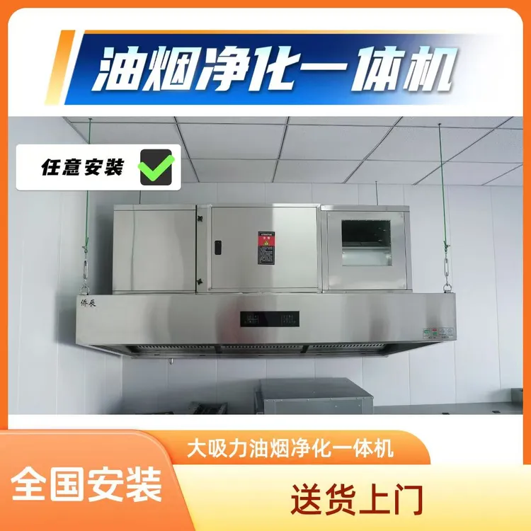 【包邮】大吸力商用油烟净化一体机 饭店餐饮后厨专用 全国包安装
