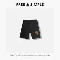 Free&Simple-‘冰美式升版’春秋款时尚潮牌感拉链五分短裤-250916