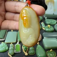 颈饰未镶嵌和田玉籽观音50