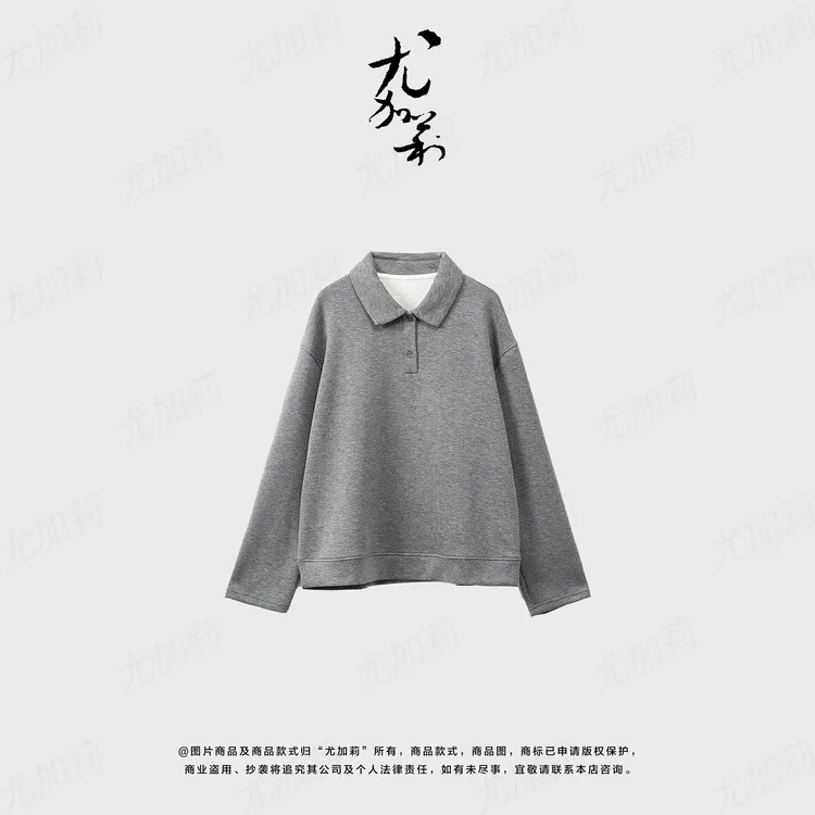 加莉精选【学院派】miu系减龄Polo衫卫衣-分码加莉精选