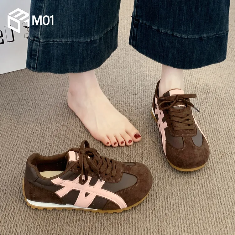 M01爆款德训鞋小白鞋女款春秋季新款百搭休闲运动阿甘女鞋子女生