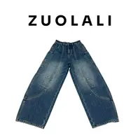 ZUOLALI/左拉励【幸运日】冬季大口袋刺绣设计-高腰堆堆裤