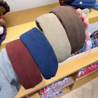 M459韩系竖条纹微宽发箍
