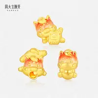 周大生腕美黄金足金鸿运小马转运珠温变珐琅首饰生肖马轻奢送女友