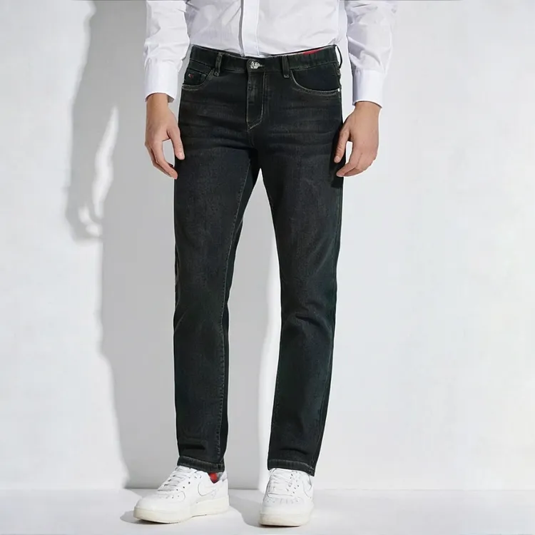 B3春秋冬季男士修身牛仔裤秋冬修身显瘦裤子时尚小脚休闲百搭长裤