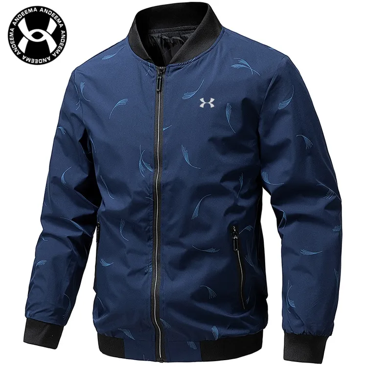 春秋季新款时尚休闲夹克外套衣服韩版潮流百搭商务港风帅气长袖