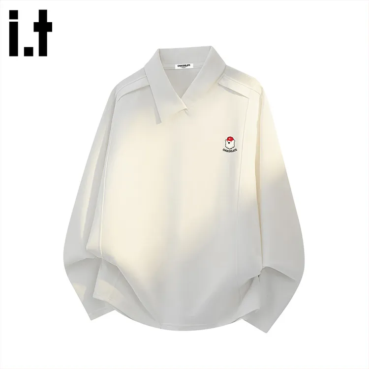 i.t:CHOCOOLATE重磅拼接长袖卫衣男士秋冬高级感宽松百搭长袖T恤