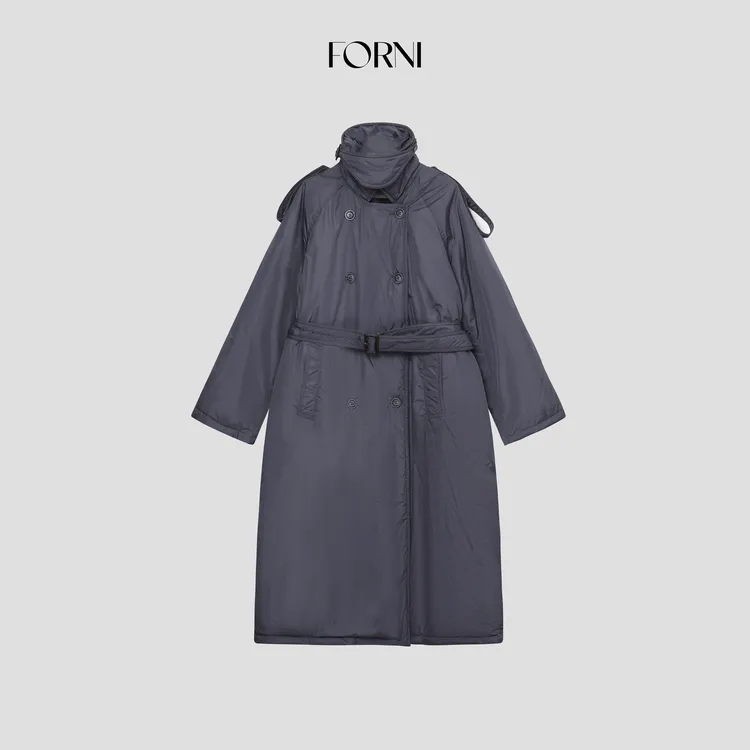 FORNI 行走的冬日暖炉 超大件裹感风衣羽绒衣