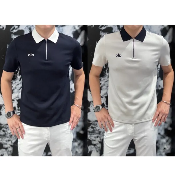 小雨男装｜6687秋冬新品上装短袖T恤男士天丝山羊绒翻领短袖S