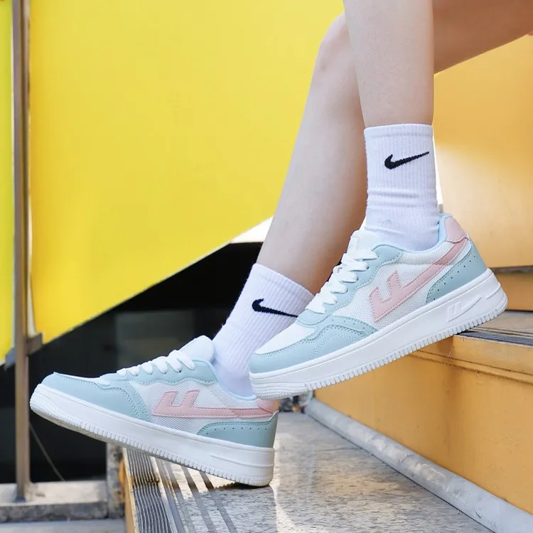 回力网面鞋夏季透气女鞋软底防滑系带减震运动小白鞋男休闲板鞋