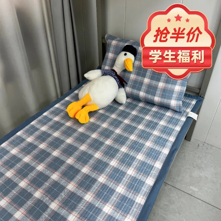 【学生床盖】双面款双面亲肤 水洗 防滑绗缝凉席垫子床单