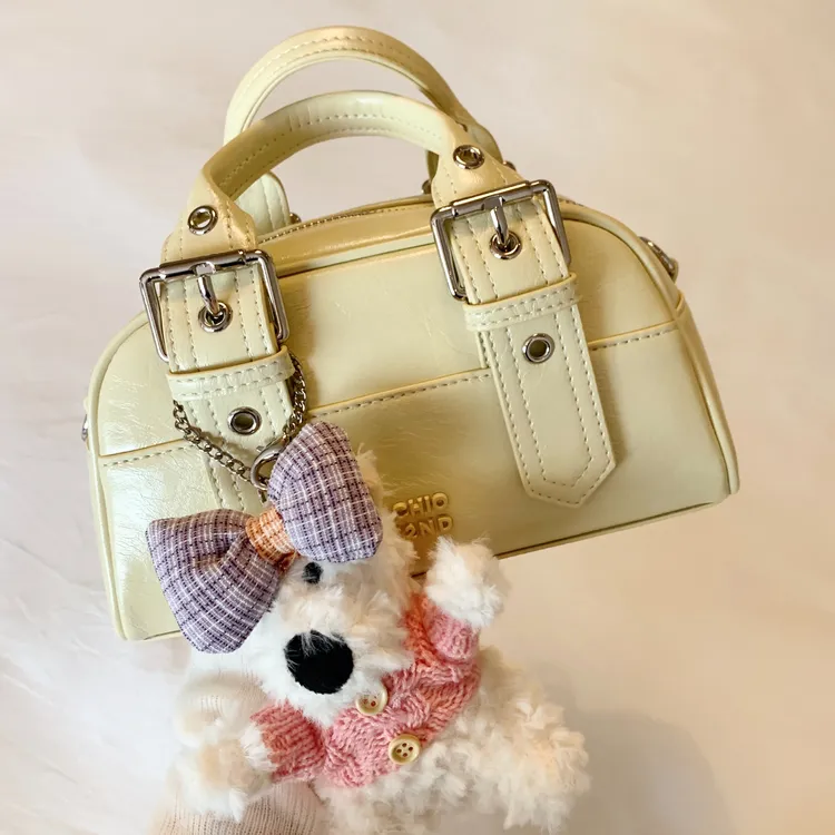南风×Chio2nd 枕头包包女鹅黄色高级小众手提单肩斜挎包