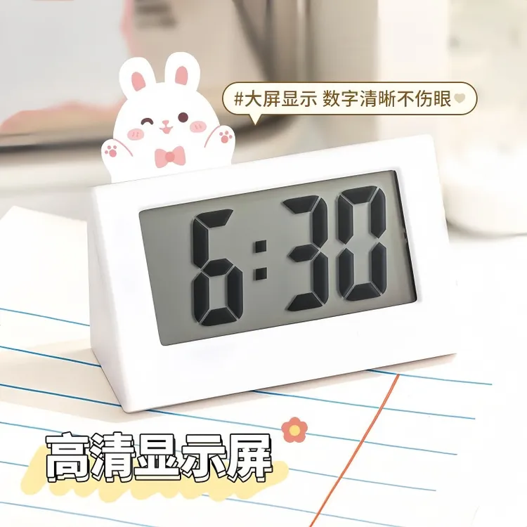 迷你桌面时钟ins风台式电子表可爱小巧学生用电子钟简约装饰摆件