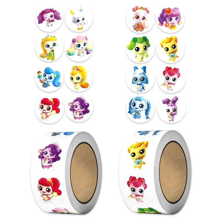 奇妙梦可贴纸爱心萌可儿童卡通玩具装饰表扬贴幼儿园奖励封口贴画