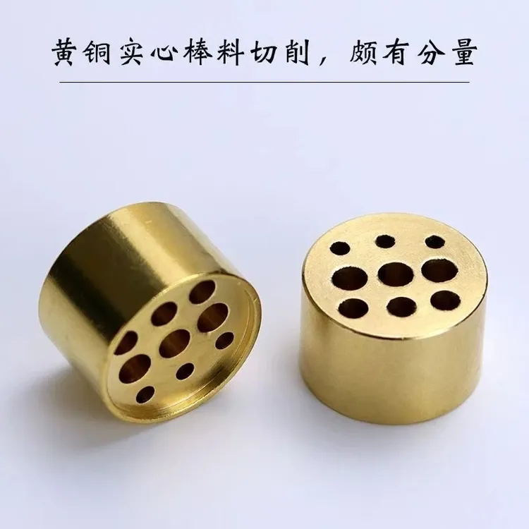 【买一发三】黄铜九孔香插线香炉插香器熏香器香道香托香立香座