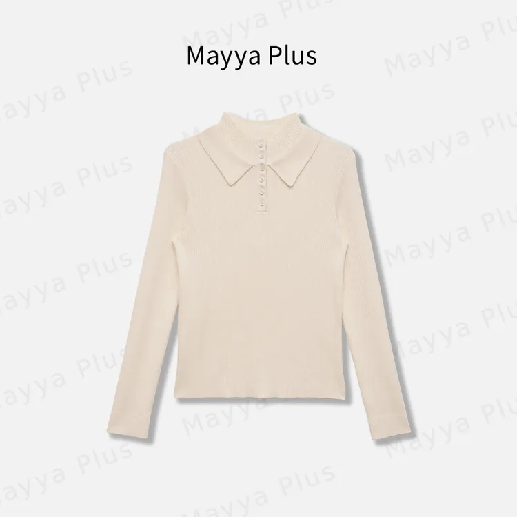 【生活小调】Mayya Plus麦芽定制新款流光风polo针织衫上衣32537506