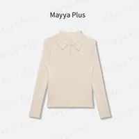 【生活小调】Mayya Plus麦芽定制气质显瘦流光风毛织上衣32537506
