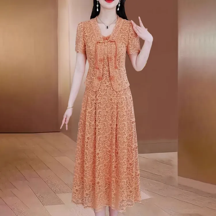 【可蓓儿】品牌刺绣新中式国风套装女装夏装2025新款轻奢气质两件套