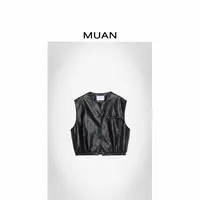 木岸MUAN：《摩洛哥马甲》定制100PU简约宽松马甲上衣CQ-MJ-F8372