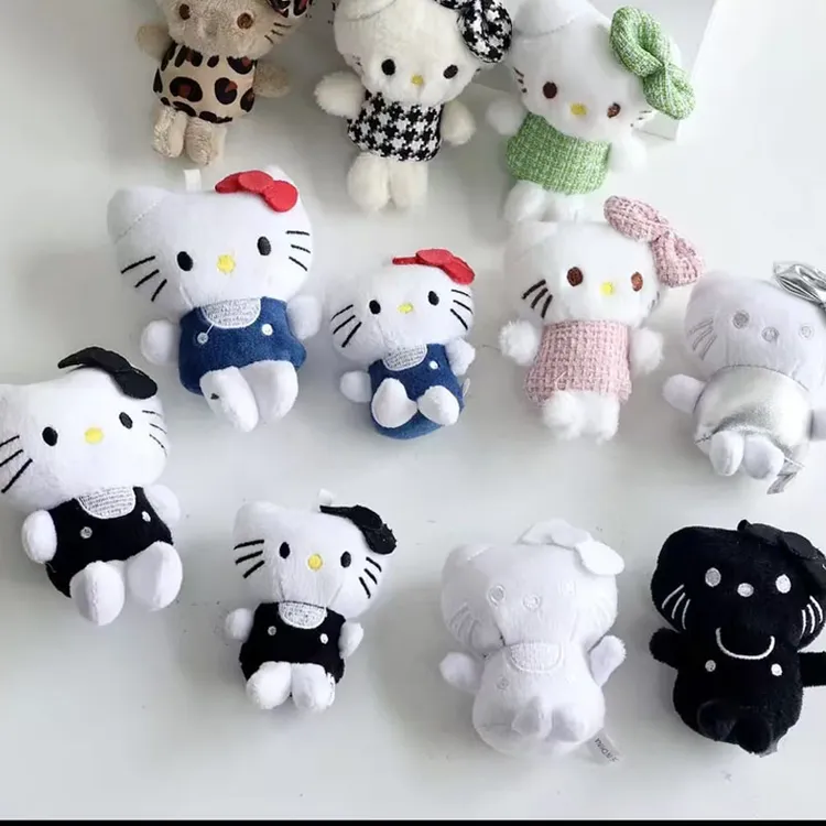 鲜花包装材料hello kitty猫鲜花花束包装diy摆件插件玩偶