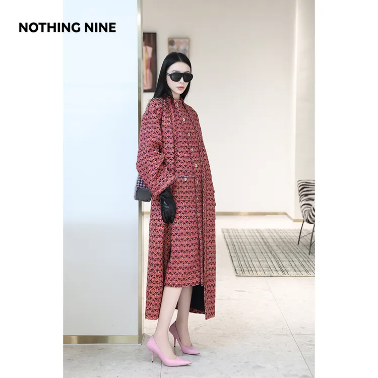 NOTHING NINE 艾维拉粗花呢大衣/长裙