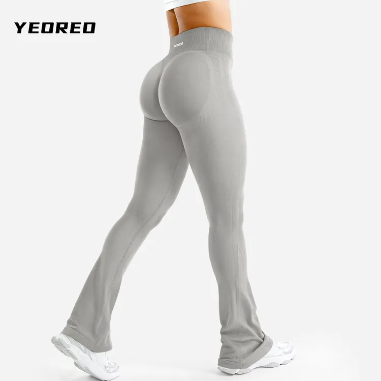 YEOREO Boost提臀微喇瑜伽长裤无缝秋冬服装收腹细腰外穿运动健身