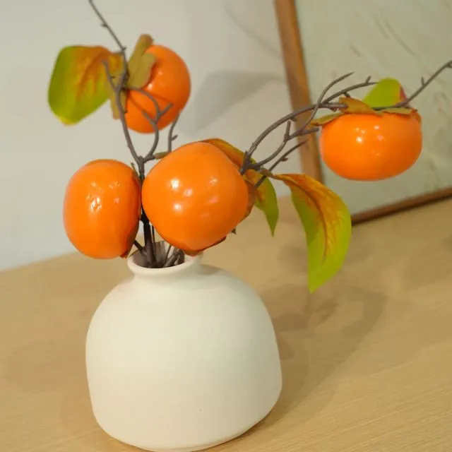 桌面茶几柿子 仿真花柿柿如意系列 浮力