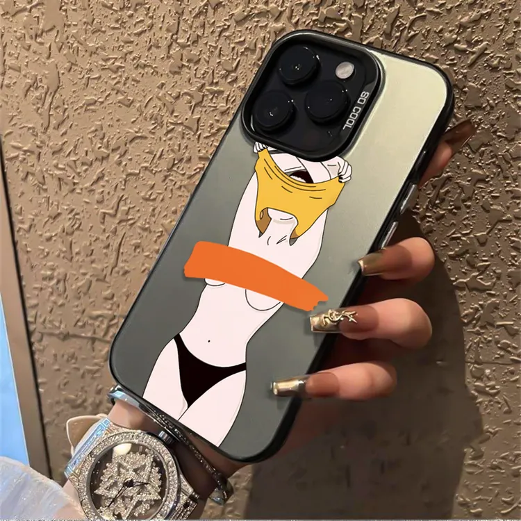 性感美女适用苹果16promax手机壳iPhone15硅胶14保护套17新款卡通