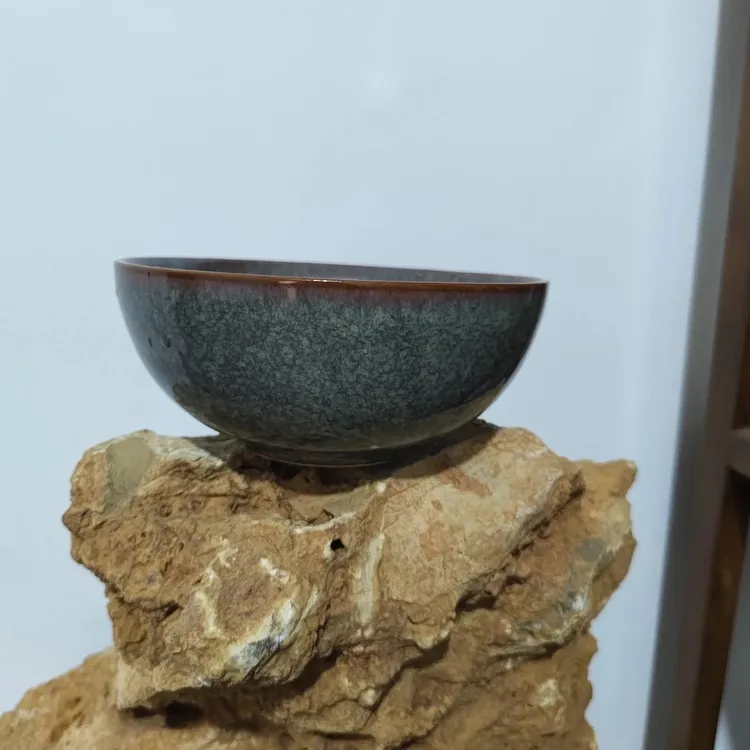 泗滨砭石五色土600毫升碗板