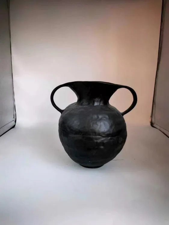 中古风高级感陶瓷花瓶高档摆件客厅插干花玄关民宿餐桌装饰品摆件