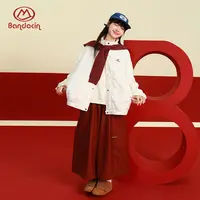 【配新年围巾】半度闲童装冬季保暖夹克中大童轻盈百搭绗线加厚外套