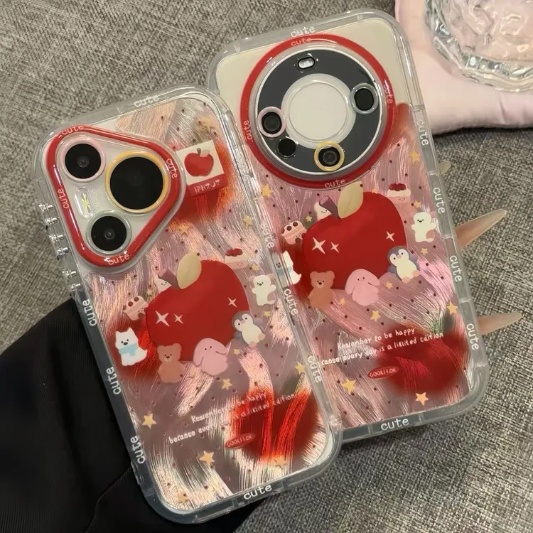 标签红苹果动物适用苹果17promax手机壳iPhone15小米vivo华为oppo