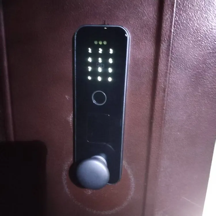 出租房公寓大门指纹刷卡密码手机智控锁