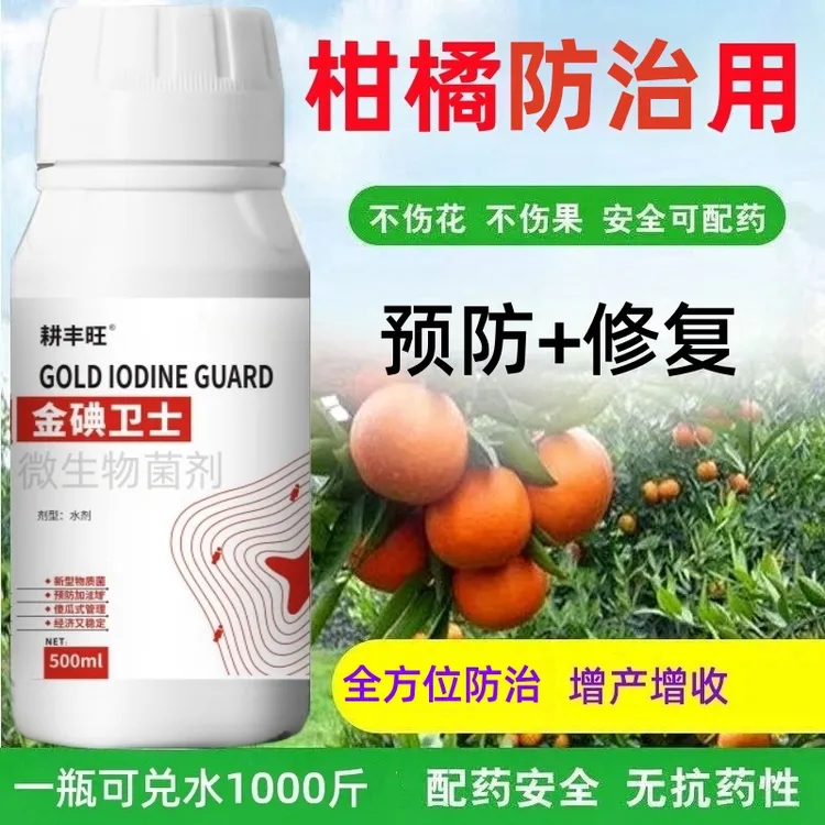 柑橘防治专用微生物菌柑橘沙皮烟煤脂点黄斑沃柑脐橙防治专用肥料