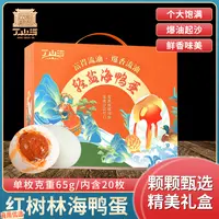广西北部湾红树林熟烤海鸭蛋流油咸鸭蛋整箱即食20枚
