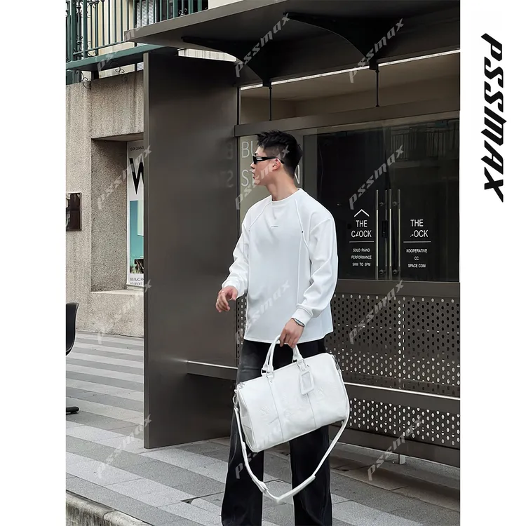 【现货】胖俗俗pssmax【结构折线铆钉】2026春季新款宽松休闲长袖卫衣商品图