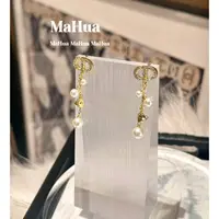 铜合金仿珍珠耳饰 P2052 流苏贝珠耳环