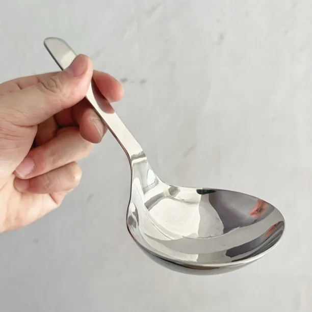 304不锈钢汤勺长柄大号盛汤粥稀饭家用螺蛳粉米面匙吃嗦粉短勺子